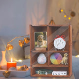 Dmnnlp Dog Memorial Shadow Box with Pen,11x4x14 Inch Pet Ashes Keepsake Wall-Mountable Display Case for Dog /Cat Loss Sympathy Gifts - Wooden Dmnnlp