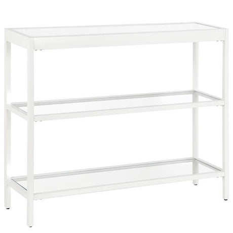 Henn&Hart 36" Wide Rectangular Console Table in White, Entryway Table, Accent Table for Living Room, Hallway Henn&Hart