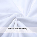 Queen Size Flat Sheet Single - 300 Thread Count 100% Egyptian Cotton Quality - Hotel Collection Luxury Flat Sheet Sold Separately - White Meicotton Bedding