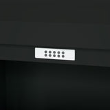 Tilt-Out Trash Can Cabinet with 2 Garbage Cans - Waste Storage Solution for Kitchen and Garage | Tilt Out Trash Can Cabinet | Garbage Can Cabinet | kitchen Garbage Can Holder (Black, 2 Buckets) European Furniture