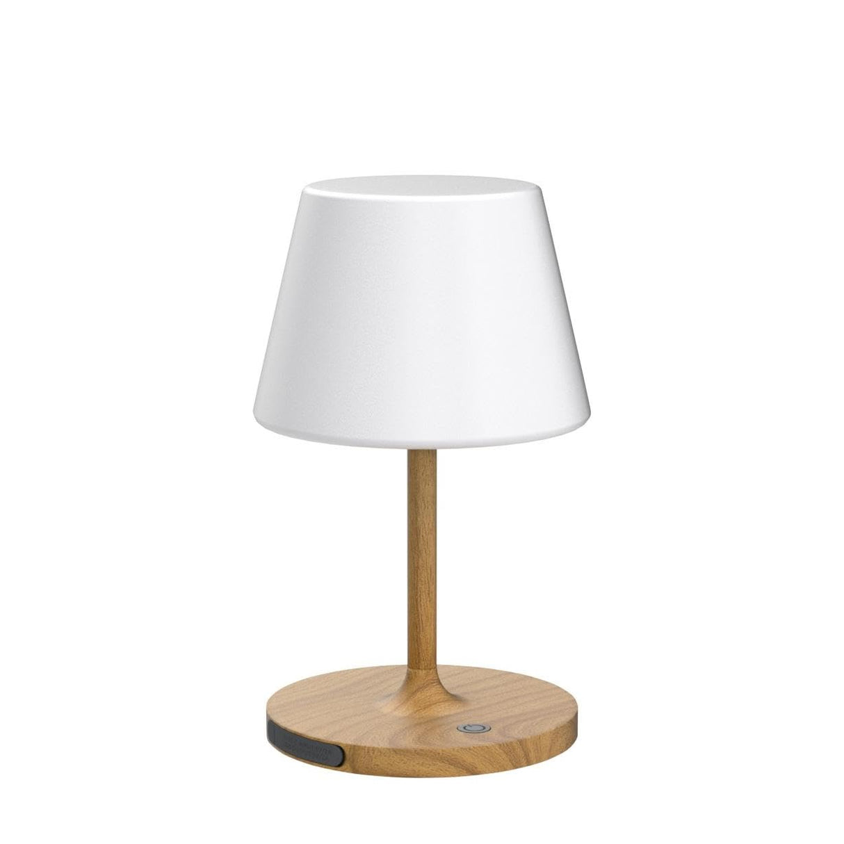 WEILAILUX Outdoor Battery Operated Table Lamp Waterproof, 4000mAh Cordless Rechargeable, Touch Dimmable Desk Lamp, LED Night Light for Patio Camping Restaurant Home, H9.6in, Wood Grain WEILAILUX