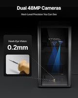 xTool F2 Ultra 60W MOPA & 40W Diode Dual Laser Engraver, 100+ Color Metal Engraving, Dual 48MP Cameras, Auto Streamline, 15,000mm/s Ultra-Fast, AI Powered 3D Fiber Laser Cutter and Engraver Machine xTool