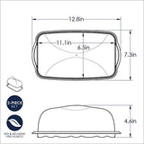 Nordic Ware Loaf Cake Keeper, Blue,12.8"L x 7.3"W x 4.6"H Nordic Ware