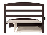AFI, Warren Full Platform Bed with Matching Footboard & Twin Trundle, Espresso AFI