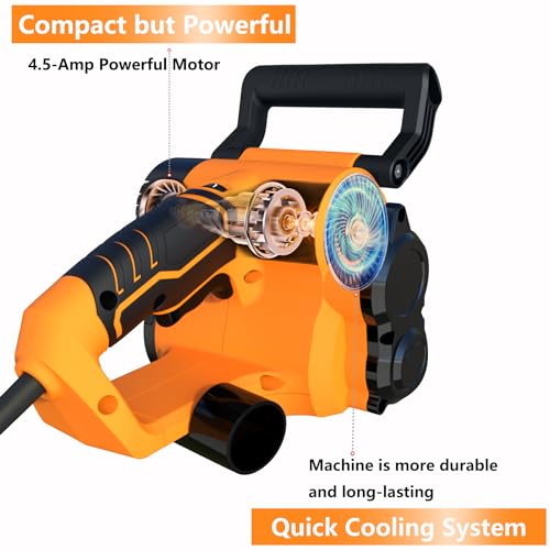 Dobetter Drum Sander for Woodworking, Surface Conditioning Tool, Burnishing Polishing Machine, Paint Stripper Remover, Variable Speed Tool with VAC Dobetter