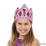 DIY Foam Princess Crown Kits - Makes 12 Tiara Crowns - Party Crafts and Activity Kits for Kids Fun Express