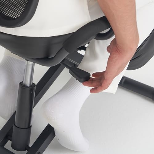 Master Massage Ergonomic Kneeling Chair with Back Support for Office -Posture Chair with Angled Seat and Backrest for Home and Office-Posture Correction Stool-Improve Your Posture Master Massage Equipment