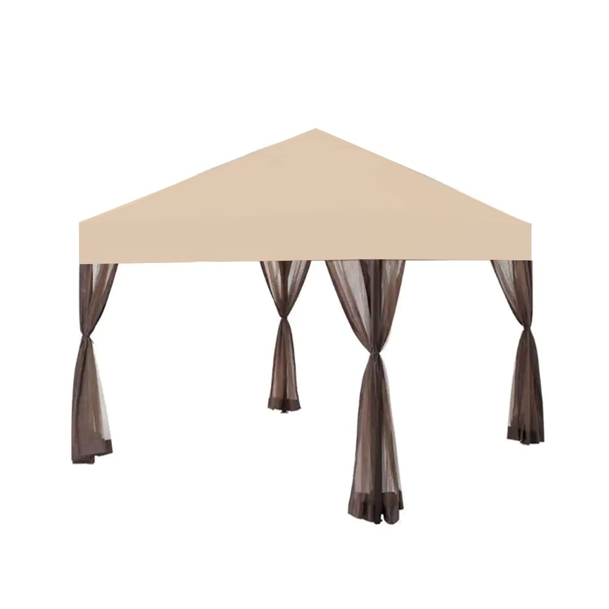 Garden Winds Custom Fit Replacement Canopy Top Cover Compatible with The Hampton Bay Stockton 11x11 Pop Up Gazebo - Upgraded Performance RIPLOCK 350 Fabric Garden Winds