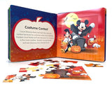 Disney Mickey Halloween My First Puzzle Book - Jigsaw Puzzles for kids, 10-page board book, 5 puzzles to enjoy Phidal