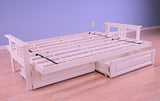 Kodiak Furniture Full Monterey Wood Futon Frame | Antique White Kodiak Furniture
