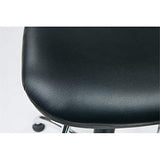 Office Star DC Series Pneumatic Drafting Chair with Vinyl Stool and Back, Heavy Duty Chrome Teardrop Footrest, Black Office Star Products