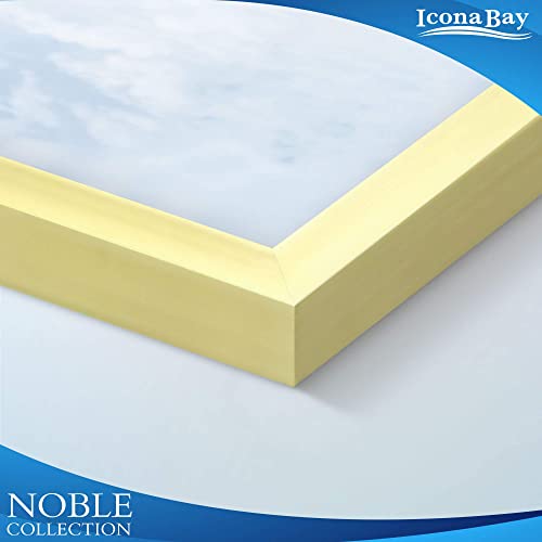 Icona Bay Combo-Sizes Gold Picture Frames Set - 10 PC (Four 4x6, Four 5x7, Two 8x10), Noble Collection Multi-Pack, Modern Professional Design for Wall Gallery Icona Bay