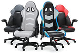 Signature Design by Ashley Lynxtyn Swivel Home Office Gaming Chair with LED Lighting, Black & Gray Signature Design by Ashley