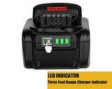 JYJZPB 2 Pack 6.5Ah Replace Battery Compatible for DeWalt 20V MAX Battery DCB200 DCB204 DCB206 DCB206-2 DCB201 DCB203 DCB181 DCB180 DCD/DCF/DCG 20 Volt XR Battery JYJZPB