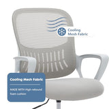 DUMOS Drafting Chair - Ergonomic Tall Office for Standing Desk, Counter with Height Adjustable and Comfortable Lumbar Support, Fixed Armrests, Grey DUMOS