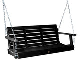 Highwood AD-PORW1-BKE Weatherly Porch Swing, 5 Feet, Black highwood