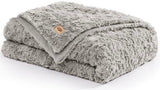 UGG Adalee Faux Fur Twin Blanket, Fluffy Blanket for Bed, Cozy Oversized Throw for Couch, Washable Twin XL Bedding, Luxury Home Decor, 66" x 90", Seal Grey UGG
