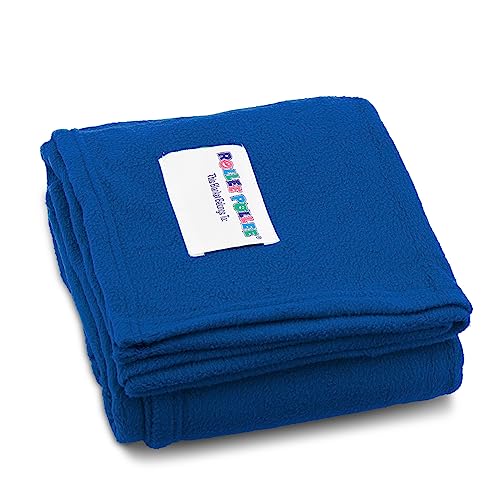 ROLLEE POLLEE Northwest Blue Fleece Sleeping Blanket for Kids - Super Soft Anti-Pill Blanket, Single - Cozy Nap Time Solution for Children Cot, 36" x 48" ROLLEE POLLEE