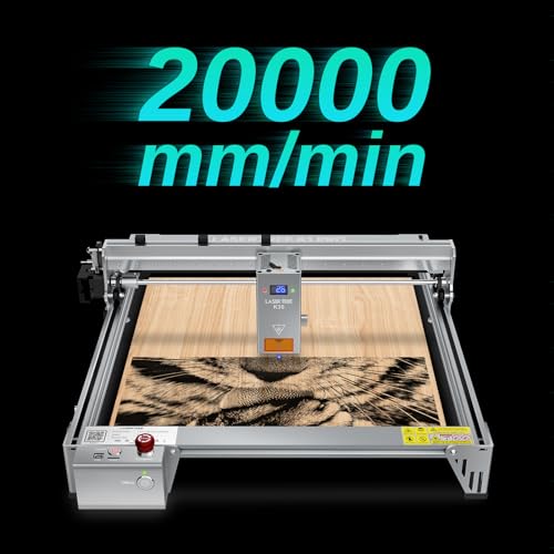 LASER TREE Laser Engraver, 30W Output Power Laser Engraver Machine with Air Assist Pump, High Precision Laser Cutter and Engraver for Wood and Metal, Paper, Acrylic, Glass, Leather etc LASER TREE