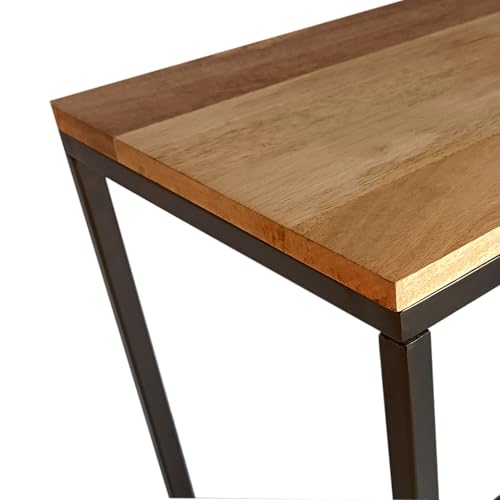 Fab Habitat Evolve Console Table - 47" L Modern Industrial Mango Wood Rectangle Table, Handcrafted for Living Room, Entryway, or Office - Natural Finish Fab Habitat