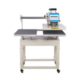 16x24 Pneumatic Sliding Dual Platen Heat Press with Adjustable Infrared Positioning Function, Sublimation Transfer Machine for Professional Printing, for T Shirts, Sublimation, Heat Transfer Projects ZJBFXY88