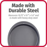 GoodCook Everyday Nonstick Steel Round Cake Pan, 9", Gray GoodCook