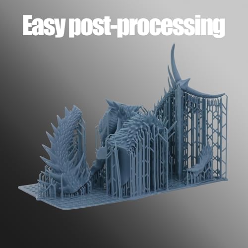 MakerCubic3 Fast ABS-Like 3D Printer Resin. 405nm Band Curing, Non-Brittle High Precision 3D Printing Liquid ABS-Like Photopolymer, Resin for LCD DLP 3D Printing(500g) (Grizzly) MakerCubic³