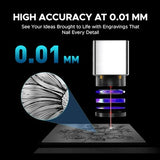OMTech 30W MOPA Fiber Laser Marking Machine with LightBurn, High-Speed Metal Laser Engraver, 7x7 Inch Work Area, Color Marking for Metal Jewelry, Aluminum, Stainless Steel, and More OMTech