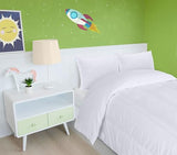 Utopia Bedding White Kids Comforter Set with 2 Pillow Shams, 3 Piece Soft Microfiber Twin Bed Comforter with Pillow Shams, Printed Kids Bedding for Boys and Girls, Lightweight, Breathable,Easy Care Utopia Bedding