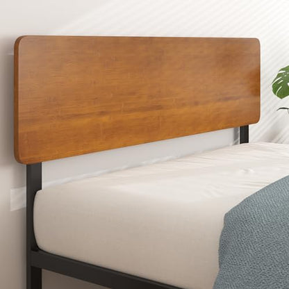 Zinus Olivia Sustainable Bamboo and Metal Queen Platform Bed Frame - No Box Spring Required - WoodArtSupply