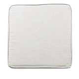 Homepop Home Decor | K7342-F2067 | Classic Square Storage Ottoman with Lift Off Lid | Ottoman with Storage for Living Room & Bedroom, Cream Woven HomePop