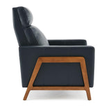 Comfort Pointe Reed Top Grain Leather Push Back Recliner - Midnight Blue Comfort Pointe