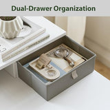 Agilestic 63 x 24 Inches Electric Standing Desk with 2 Storage Drawers, Stand Up Desk Adjustable Height, Sit and Stand Computer Table with Splice Board, White Agilestic