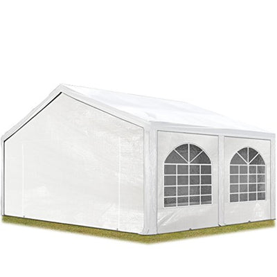 TOOLPORT Party Tent 16x16 ft Garden Tent Canopy PE 450 N Tarpaulin 100% Waterproof White