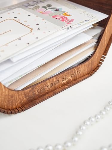 Wedding Card Box Personalized - Rustic Wedding Decorations for Reception Inside - Wood Card Box For Wedding Gift Card Box Holder - Wooden Card Box 2B1WEDDING