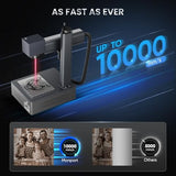 Monport 50W Fiber Laser Engraver, Fiber Laser Marking Machine with Red Dot Pointer, LightBurn Compatible 5.9"x5.9" Metal Etching Machine for Metal Marking with 100000 Hour Lifespan BSLcad Included Monport