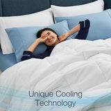 Casual Living Twin XL Duvet Insert Comforter Cooling Blanket Lightweight Hypoallergenic Reversible White Comforter Fluffy Bedding Down Alternative Washable for College Dorm Essentials, Twin XL, White CASUAL LIVING