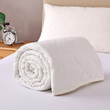 EVOLIVE Elastane Diamind Quilted All Season Light Weight Single Reversible Cooling Quilt/Comforter (White, Full/Queen) EVOLIVE