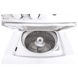 GE GUD27ESSMWW Unitized Spacemaker 3.8 Washer with Stainless Steel Basket and 5.9 Cu. Ft. Capacity Electric Dryer, White GE