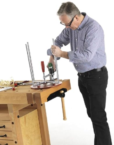 Sjobergs Elite 1500 Beech Woodworking Workbench with Dual Vises, Dog Holes & Modular Accessories – Professional European Shop Bench SJO-66703K (Elite 1500 Workbench + Cabinet SM03) Sjobergs