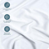 Bare Home Fitted Bottom Sheet Queen Size - Premium 1800 Microfiber - Ultra-Soft Hotel Luxury - Deep Pocket - Durable and Long Lasting - Fitted Sheet (Queen, White) Bare Home