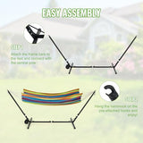 Backyard Expressions Adjustable One Size Fits All Hammock Stand with Wheels – 9FT Steel Heavy Duty Portable Frame, 450 lb Capacity, Easy No-Tool Assembly BACKYARD EXPRESSIONS PATIO · HOME · GARDEN