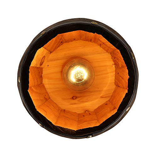 Newrays Antique Wood Wine Barrel Pendant Lamp Hanging Rustic Unique Kitchen Bar Ceiling Lamp Light Fixtures (XS) Newrays