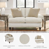 Signature Design by Ashley Valerani Classic Loveseat for Living Room, Beige Signature Design by Ashley