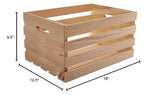 HOUSEWORKS 67140 18" Lx12.5 Wx9.5 H Large Crates & Pallet Wood Crate, 67140 18" Lx12.5 Wx9.5 H Large Crates & Pallet Wood Crate HOUSEWORKS