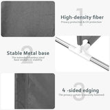 Room Divider for Privacy Protection - Single Panel Privacy Screen for Room Separation, 75.6" x 60" Portable Room Partition for Bedroom Office Dorm, Freestanding Divider Easy to Install ，Grey VANSYNOX