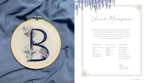 Unofficial Bridgerton Embroidery: 20 Patterns Inspired by the World of Regency Romance WoodArtSupply
