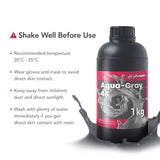 phrozen 3D Printer Rapid Resin [Aqua-Gray 4K], 405nm LCD UV-Curing Standard Photopolymer Resin for High Precision Fast Printing, Low Odor Not Smelly, Non-Brittle (1KG) phrozen