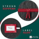 URBUNDY Heavy Duty Christmas Tree Storage Bag 7.5 Ft - Christmas Tree Bag Black - Tree Bags For Storage - Xmas Tree Storage Bag Holds 7.5 Ft Christmas Tree Bag For All Year Round Christmas Storage URBUNDY
