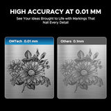 OMTech 30W MOPA Fiber Laser Engraver with Rotary Axis, 5.9"x5.9" Laser Metal Etching Machine for Color Metal Marking, Laser Marking Machine with JPT Source EZCad Galvo Lens OMTech